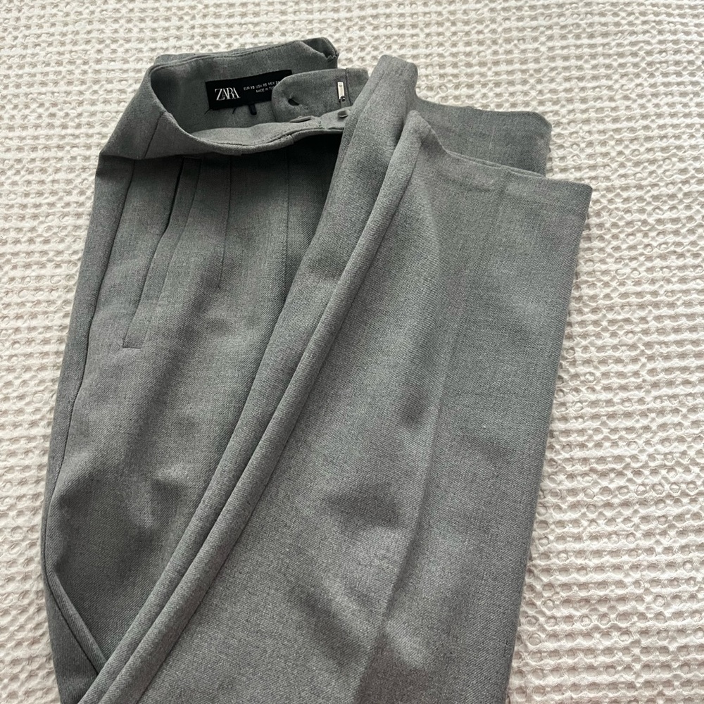Zara Work Trouser - Grey- XS